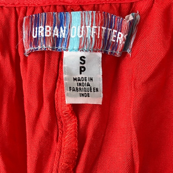 NWOT Urban Outfitters Small Vibrant Red Long-Sleeved Silky Dress - Picture 3 of 7